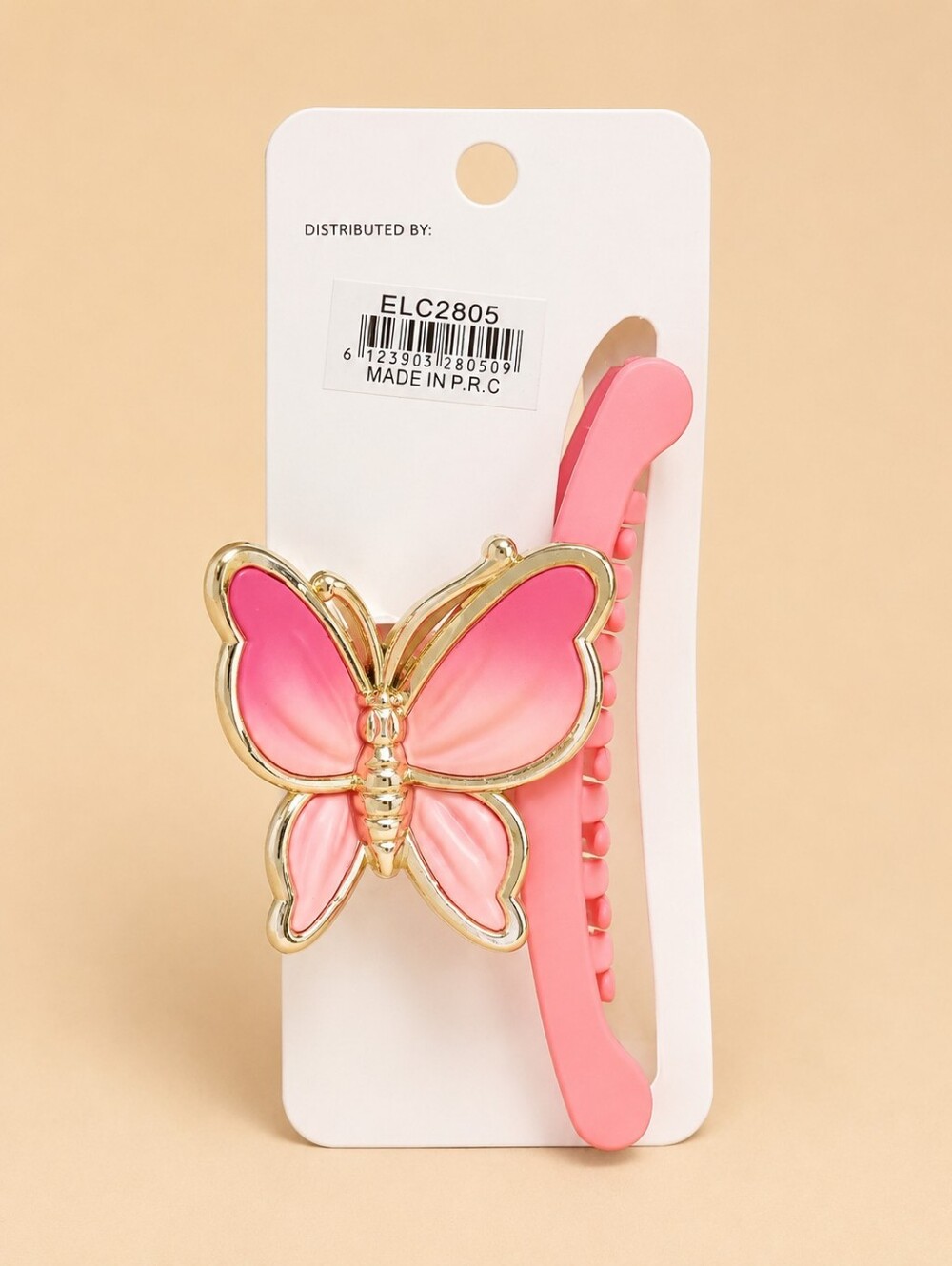 Pastel Collection womens hair claw clip Butterfly Fairy Soft Pink Y2K